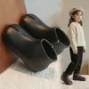 Botines retro para niña, Botines Martin sencillos de estilo británico, Nueva colección otoño 2026, Botines de cuero de moda con suela blanda, Botines de tobillo estilo coreano