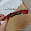 Pasador Sencillo y Elegante para Adultos en la Parte Trasera de la Cabeza, Pinza de Resorte con Moño de Tela Borgoña, Pinza para Cola de Caballo, Accesorio para el Cabello de Flor