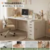 Mesa com Estante Selecionada Cuidadosamente para Uso Doméstico, Mesa de Estudo para Estudantes, Penteadeira da Moda para Quarto de Meninas, Mesa de Computador Branca