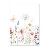 Comercio exterior nórdico acuarela planta Flor Mariposa Hogar póster dormitorio infantil sala de estar decoración pintura colgante impresión al por mayor