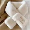 [Descuento Instantáneo de 5 Yuanes para Principiantes] Bufanda Suave y Peluda Estilo Coreano Etiquetado Estilo Japonés Otoño e Invierno Ins Bufanda de Peluche para Niña