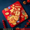 Pegatinas de Puerta 3D Personalizadas Nuevas 2027, Pareados del Festival de Primavera con el Carácter '', Decoraciones de Año Nuevo para Uso Doméstico, Pareados de Año Nuevo Chino