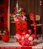Decoração de Casamento Arranjo Floral para Sala de Estar, Quarto, Mesa de Cabeceira, Flores Artificiais, Decoração de Buquê de Mesa para Quarto de Casamento, Enfeites para Mesa de Assinaturas