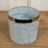 Vaso de Cerâmica Estilo Moderno Casa Escritório Sala de Estar Decoração Suave Decoração de Mármore Adereços de Fotografia