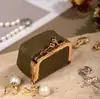 Caja de almacenamiento de joyería de cuero, caja de joyería portátil a prueba de polvo, bolsa de almacenamiento de lunares de lujo ligero, caja organizadora de accesorios, personalizable