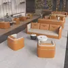 Lobby de Oficina de Ventas Recepción Sofá Cabina Área de Descanso Oficina de Negocios Sofá de Reunión Juego de Mesa y Sillas