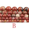 Piedra Natural Piedra Roja Cuentas Rojas Cuentas Sueltas Pulsera Semiterminada Piedra Roja China Cuentas Redondas