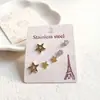 Nuevos Pendientes de Titanio con Precio Especial Elegantes Para Celebridades de Internet Mujeres Pequeños Chapados en Oro Real Alta Calidad Retención de Color Venta Caliente Una Tarjeta 3 Pares