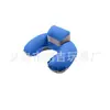 Suministro spot de Amazon almohada inflable almohada inflable en forma de U almohada flocada almohada de viaje almohada inflable bolsillo de almohada
