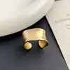 Anillo Mate de Borde Ancho para Mujer Moderno Fresco Moda Temperamento Estilo Minimalista Personalidad Anillo Abierto Diseño de Nicho Anillo para Dedo Índice Moderno