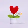 Día del Maestro Maceta Tejida Flor Artificial Acabados Adornos Decoración Hogar Amigos Mejor Amigo Regalos Regalo Flores en Maceta