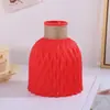 Atacado do Fabricante Vaso de Flores de Plástico com Padrão Ondulado de Água, Vaso Origami Estilo Ins Nórdico, Adereços de Decoração para Sala de Estar, Arranjo de Cena