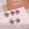 Transfronterizo nuevo arte de uñas diamante conejo arte de uñas joyería red social completa diamante uña usar uña diamante joyería fábrica venta al por mayor