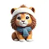 Decoraciones navideñas transfronterizas 2D planas de acrílico pequeños colgantes animales con gorros de Santa adornos festivos