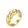 Anillo de latón chapado en oro de 18 quilates de alta calidad con nicho europeo y americano, estilo retro, R204072