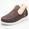 Botas de algodón con pelo grande tipo slip-on transfronterizas para mujer, botas de nieve engrosadas de felpa para invierno 2026, zapatos de algodón cálidos y versátiles para exteriores