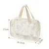 Neceser portátil Beilian, bolsa de maquillaje para viajes transfronterizos, bolsa de almacenamiento impermeable de PVC de gran capacidad, simple y linda