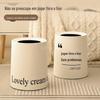 Lixeira estilo creme luxo leve doméstica de alta qualidade simples ins bonita celebridade da internet camada dupla grande capacidade porta-papel sem tampa