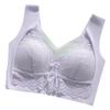 Nuevo sujetador push up de encaje de talla grande con soporte, ropa interior fina para mujer, sujetador deportivo inalámbrico adelgazante de pecho grande para mujer