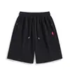 Shorts Casuais Esportivos de Algodão Puro para Homens, Calças de Tricô Finas Respiráveis de Verão com Cinco Pontos, Bolsos e Zíper, Tamanho Grande de Comprimento Médio