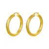 Pendientes de Aro Grandes Lisos Clásicos Inspirados en Celebridades Pendientes Minimalistas de Aro para Mujer Estilo Minimalista