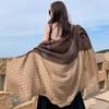 Bufanda Chal de Otoño e Invierno estilo Coreano de Doble Propósito Bufanda de Seda para Mujer Combinable para Primavera y Otoño Algodón Lino Ultrafino Exterior Bufanda de Viaje