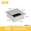 Gabinete de TV Caja de Enrutamiento Oculto Cubierta para Orificio de Enrutamiento de Escritorio Caja para Cables de Escritorio Aleación de Aluminio Cubierta Rectangular para Orificio de Cables