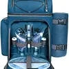 Amazon Vajilla Set de Picnic Bolsa Exterior Portátil Mochila Térmica Bolsa Refrigeradora para Dos Personas Mochila de Camping Bolsa de Hielo