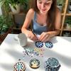 1.0kg Mosaico Pintado a Mano Hecho a Mano Material DIY Rayado Vertical Vidrio de Cristal Piedra Libre Forma Especial Asimétrica Múltiple