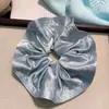 Celebridade da Internet Novo Estilo Tamanho Grande Simples Pérola Cetim Aba Grande Chapéu Anel de Cabelo Intestino Grosso Flor de Cabeça de Alto Padrão Corda de Cabelo para Rabo de Cavalo