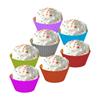Nove gostos copo de muffin de silicone redondo 7cm copo de bolo forma de bolo pequena 8 cores assar copo de muffin