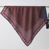 Pañuelo cuadrado de terciopelo de doble cara, dos tonos, estampado de leopardo, de alta gama, vintage de los 90, chal cálido para mujer, pañuelo de cuello de lujo ligero