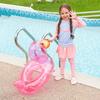 Pato Transparente Anillo de Natación Asiento para Niños Anillo de Natación para Bebé Anillo de Natación Inflable de PVC Salvavidas de Natación Anillo para Axilas