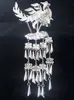 Tocado Miao Zhai estilo exótico de Guizhou vestido para disfraz Miao sombrero de plata collar accesorios de ropa étnica minoritaria Dong para mujeres