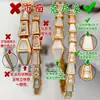 Pulsera en Forma de Serpiente para Mujer V Chapado en Oro Amarillo 18K Oro Rosa Diamante Completo Hueso de Serpiente Multi-Círculo Cabeza de Serpiente Brazalete Abierto con Diamantes Decoración de Nuevo Estilo