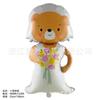Traje de Oso de Peluche Transfronterizo Novio Boda Coche de Bodas Globo de Papel de Aluminio Fiesta Decoración de Boda Tela Inflable Corazón de Boda Vestido de Novia