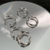 Nuevo Anillo de Mobius Abierto 2021 Anillo con Graffiti en Inglés Diseño de Nicho Retro para Mujer Moda de Lujo Ligero Personalidad