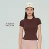 Camiseta de Verão Tongji Sports Manga Curta Feminina Secagem Rápida Fitness Outdoor Corrida Fina Slimming Look Top para Corrida Yoga