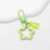 Color Bear Estrela de Cinco Pontas Acrílico Chaveiro Pingente Conjunto de Fone de Ouvido airpods Pendurado Bonito Bolsa Pendurado Enfeites