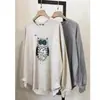 Ropa de Mujer de Tallas Grandes Nueva Transfronteriza, Camiseta Base de Felpa Cepillada, Top Casual Holgado Adelgazante para Mujer, Serie de Colores Lino Ropa para Mujer al por Mayor