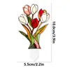 Serie Transfronteriza de Nuevos Modelos de Plantas, Flores y Animales Macetas de Acrílico 2D para Exteriores, Decoraciones para Césped y Accesorios