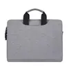 Bolso de mano para hombre, maletín de negocios de gran capacidad, para documentos y ordenador, de lona, negro, de alta gama, con logotipo personalizado