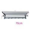 Estante Plegable para Toallas para Baño, Organizador Colgante de Toallas, Estante de Almacenamiento para Baño sin Taladro
