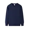 Moletom Pulôver Redondo Oversize Estilo High Street Americano para Homens e Mulheres 2026 Primavera/Outono Novo Estilo Cor Sólida Versátil