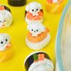 Simulación caricatura perrito bola de arroz para sushi juego de comida accesorios de pegamento de crema diy adornos para casa de muñecas accesorios de resina venta al por mayor