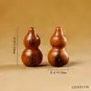 Madeira de Jujuba Natural Esculpida Crape Myrtle Dourado Cabide de Cuia Pequenos Enfeites Pingente DIY Pingente Colar Acessórios para Bolsa