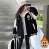 Abrigo para Niña Otoño e Invierno Engrosado con Capucha Chaqueta de Béisbol 2026 Nuevo Estilo Versión Coreana Holgado Acolchado Superior Moderno