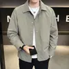 Chaqueta para hombre, nueva colección otoño 2026, corte holgado, casual, elegante, cárdigan de manga larga, moderno, sencillo, con cuello de solapa
