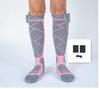 Calcetines eléctricos de esquí, calcetines calefactores para pies completos, calcetines calefactores cálidos con carga USB, calcetines eléctricos de esquí
