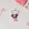 Hebilla de escalada acrílica de forma especial original lindo colgante de muñeco de peluche hebilla decorativa hebilla colgante para bolso de niña bolso para el dolor